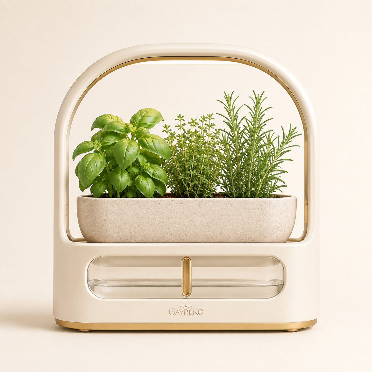 Gavreno Arched Indoor Herb Garden with Grow Light & Water Reservoir